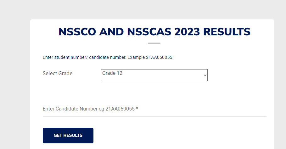 Namibia Grade 12 results